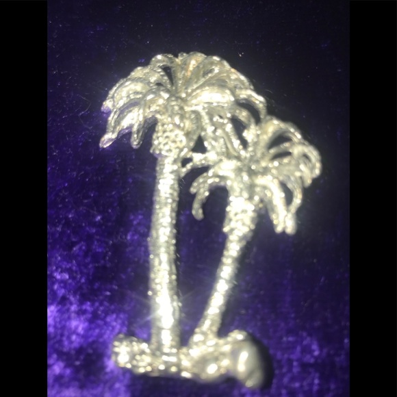 Maurice Milleur Pam  Polished Pewter Tree Pin - Picture 1 of 4